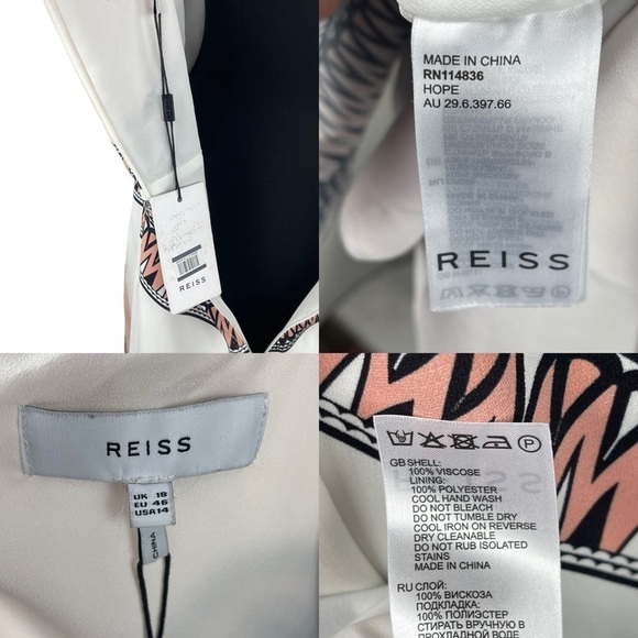 REISS HOPE BANDANA SCARF PRINT STRAPPY BACK CRISS CROSS HALTER DRESS - Picture 16 of 16